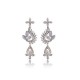 Designer Earrings with Certified Diamonds in 18k Gold - NK0827PER